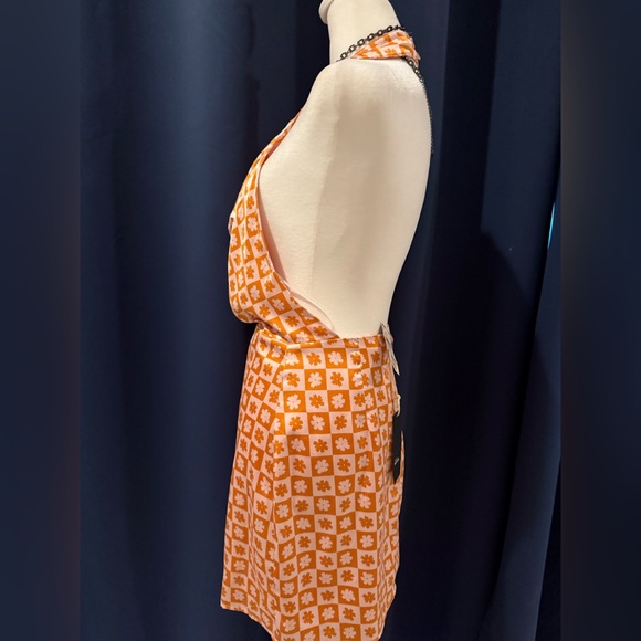 Apron silk mini dress flower power - Picture 11 of 14